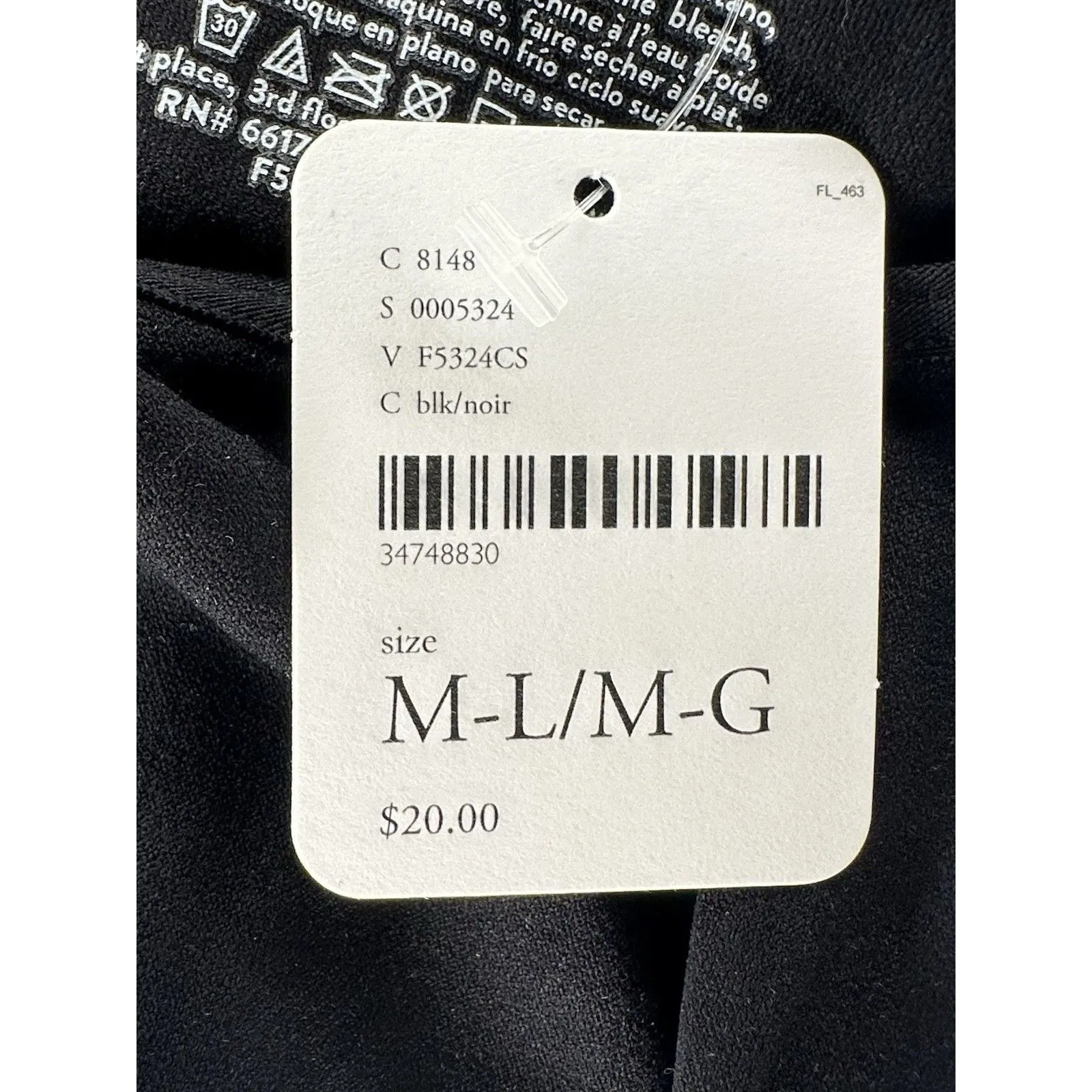 Intimately Free People Black Cropped Crewneck Baby Tee Black Size M/L NWT!!! - Image 4