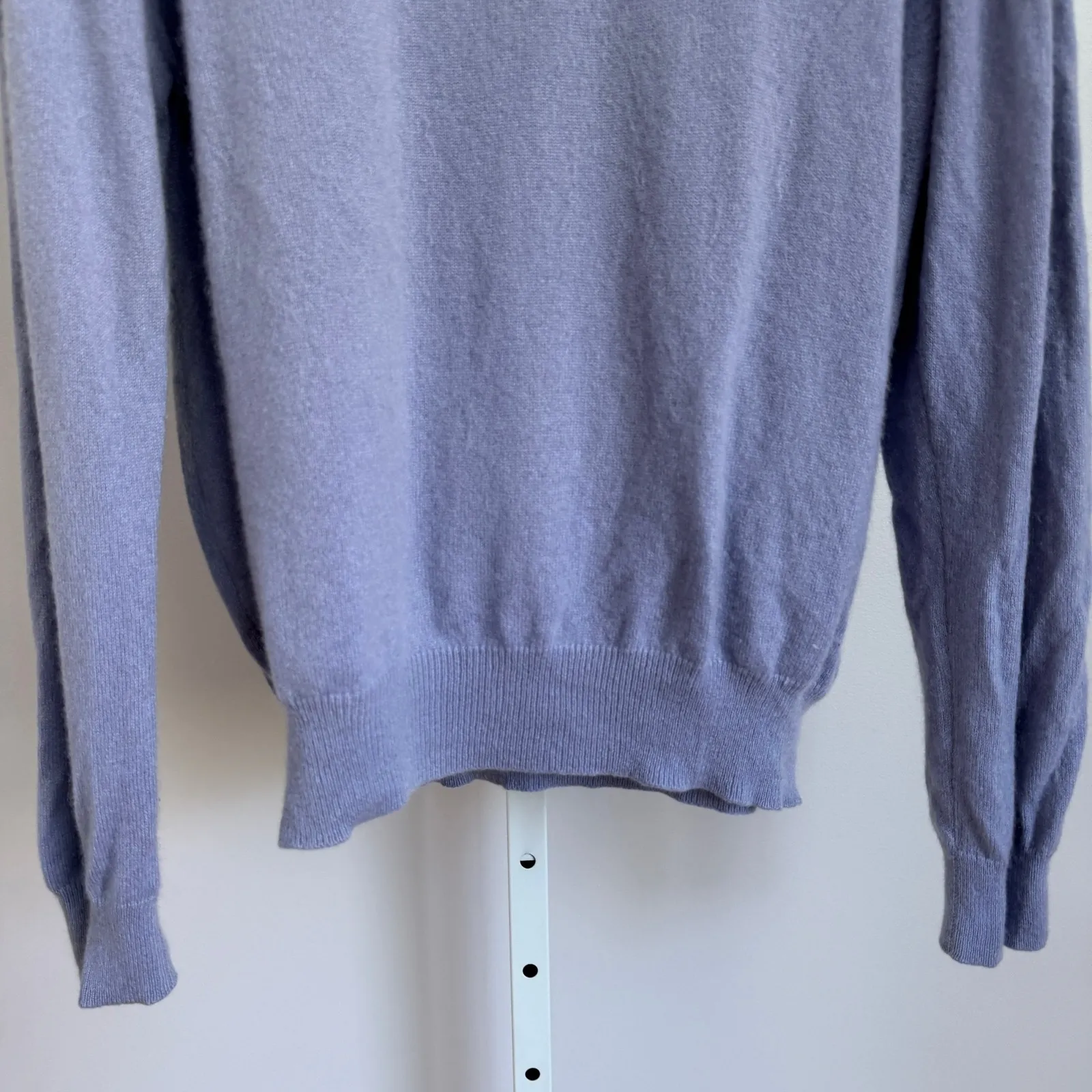 Charter Club 2-ply Cashmere Sweater‎ XL Purple Mock Neck Long Sleeve Knit Top - Image 8