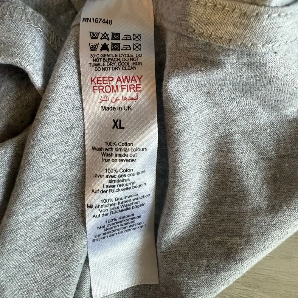 PrettyLittleThing Embroidered Tee Grey XL NWT IN PACKAGE - Image 9