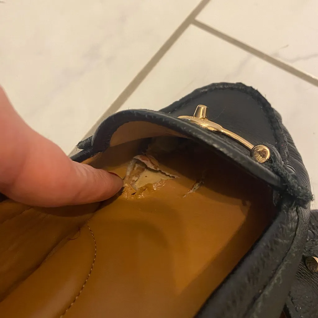 Coach Arlene turn lock driving moccasins shoes loafers black pebbled leather 10 - Image 10