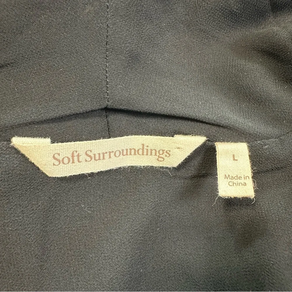 Soft Surroundings Vintage Duster Open Front Boho Velvet Fairy Whimsygoth Print - Image 9