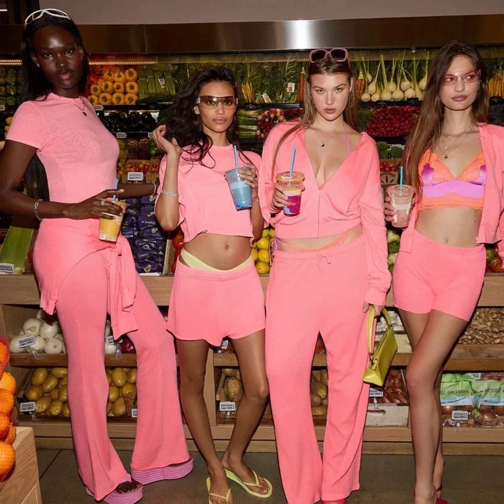 SKIMS Modal French Terry Loose Short | Coral | Size M - Image 3