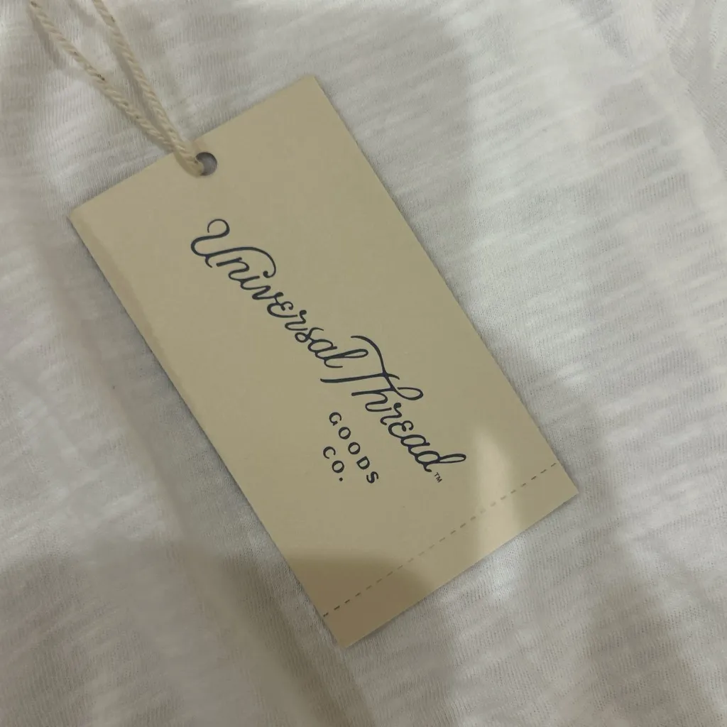 Universal Threads Universal Thread White Tie-Side Top - Image 2