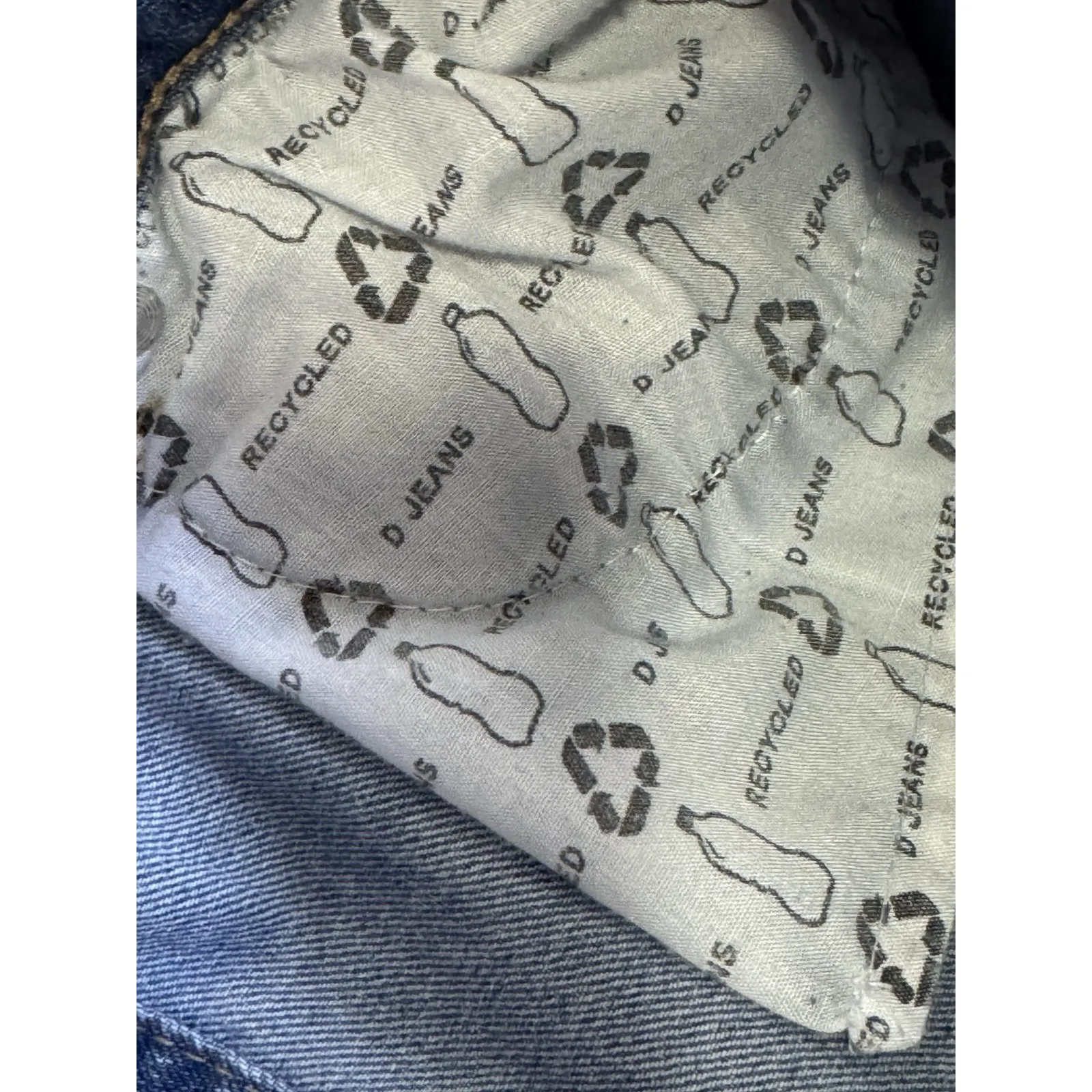 d.jeans Denim Skirt Size 6 Button Front Jean Skirt Medium Wash Midi Length - Image 4