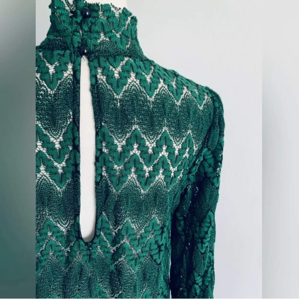 NWT! FREE PEOPLE • Simone Mock Neck Lace Dress • XS • Retail $128 - Image 11