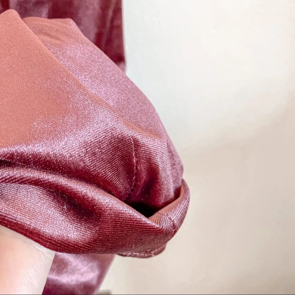 Mind Code Mauve Velour Spaghetti Strap Mini Dress Size Medium - Image 12