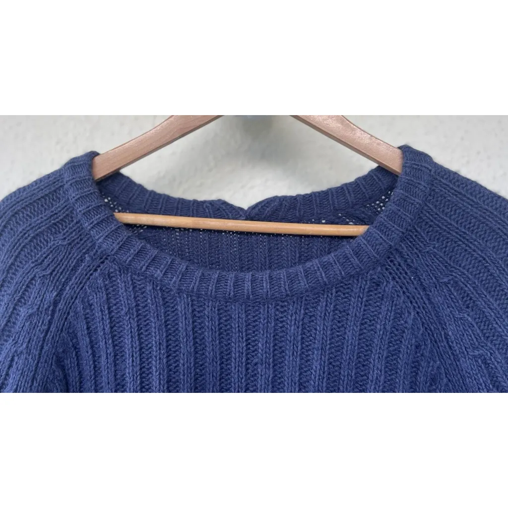 Marc by Marc Jacobs Navy Ribbed Chunky Knit Wool Pullover Sweater Thick Classic - Image 2