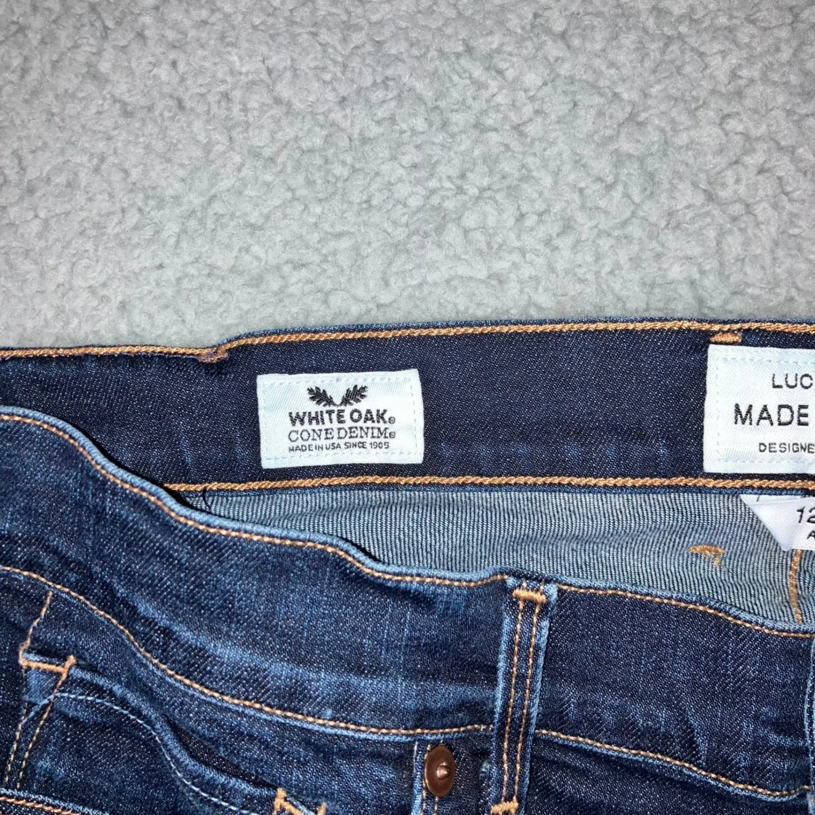 Lucky Brand Jeans Women 12 31 Ankle White Oak Cone Denim Dark Wash Pants - Image 10