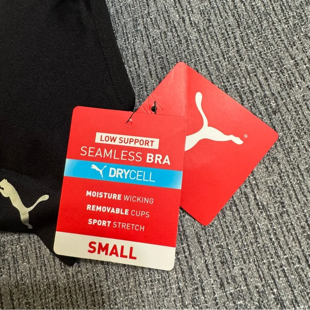 Puma Women’s Black Sports Bra - Image 6