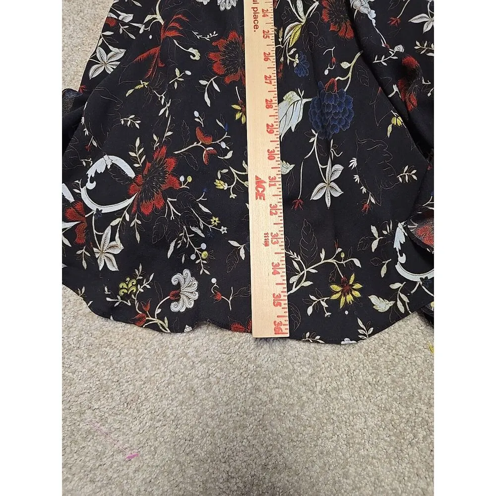 A.L.C. Cynthia dress floral silk women's size 0 fit‎ and flare dress lace - Image 10