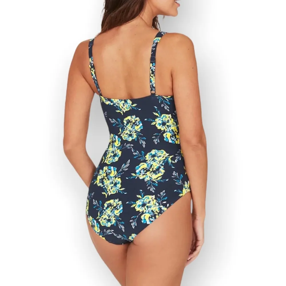 Nip Tuck Paintbox Fleurs Joanne Twist Front Tummy Control One Piece Swimsuit Size 6 - Image 14