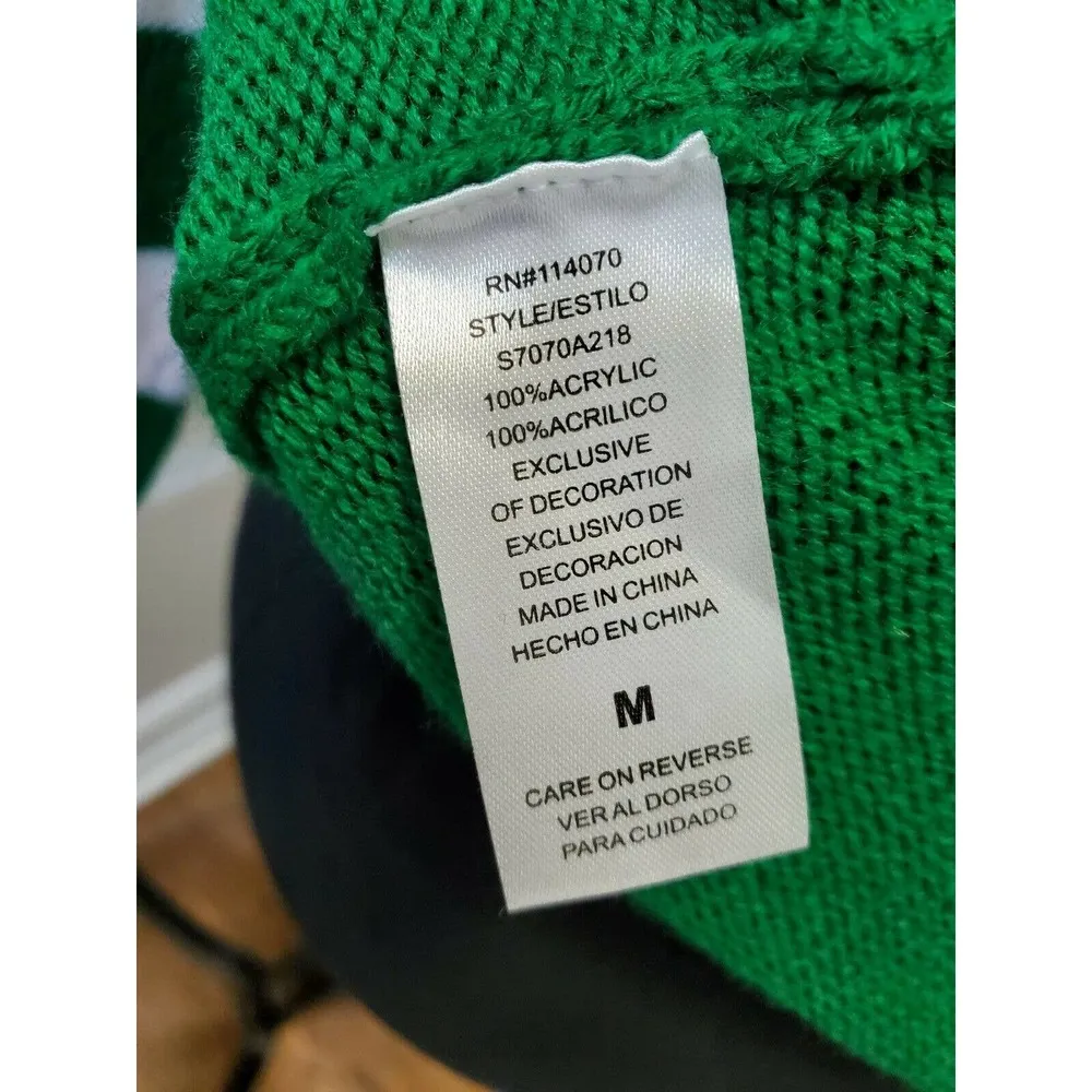 Sunset & Sixth Women's Green Acrylic Long Sleeve Round Neck Knit Sweater Size M Size M - Image 11
