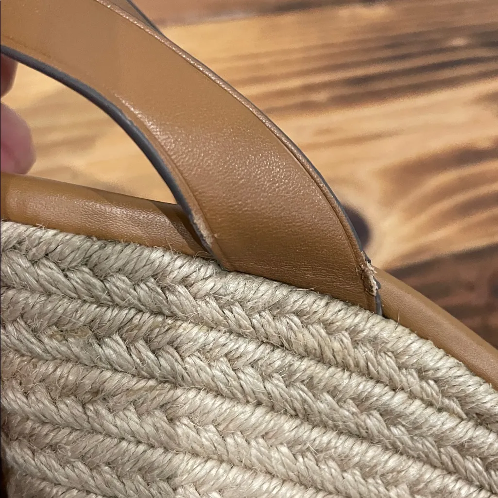 Coach Kelley Blue Denim Wedges Sandals Size 5.5 - Image 9