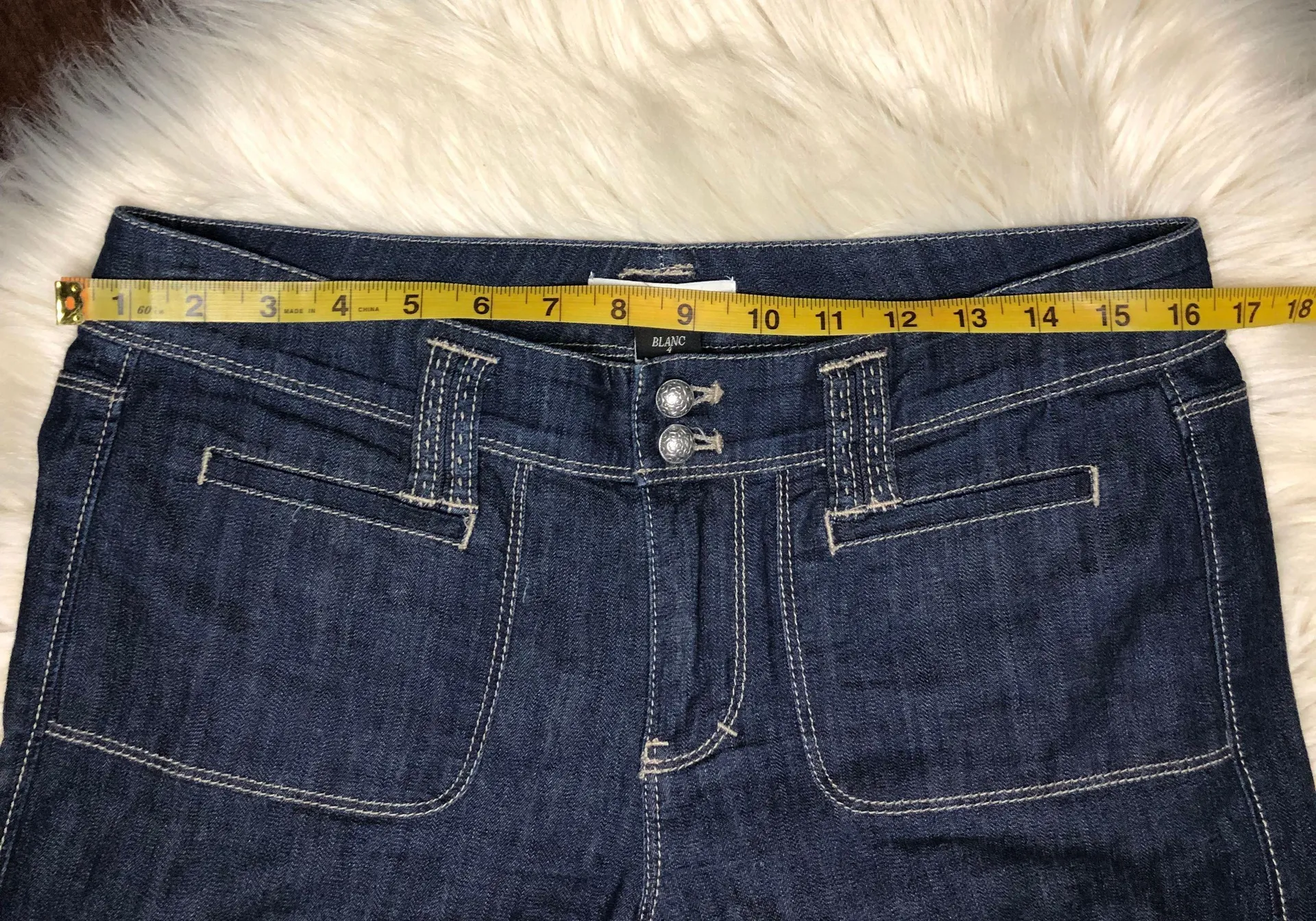 White house black market denim wide legged capris - Image 4