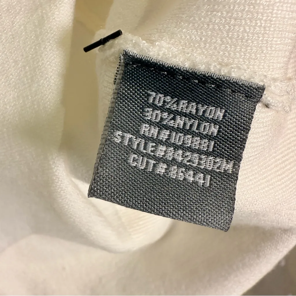 Donna Ricco Cropped Open Front Shrug Bolero Jacket White Evening Med NWT - Image 4