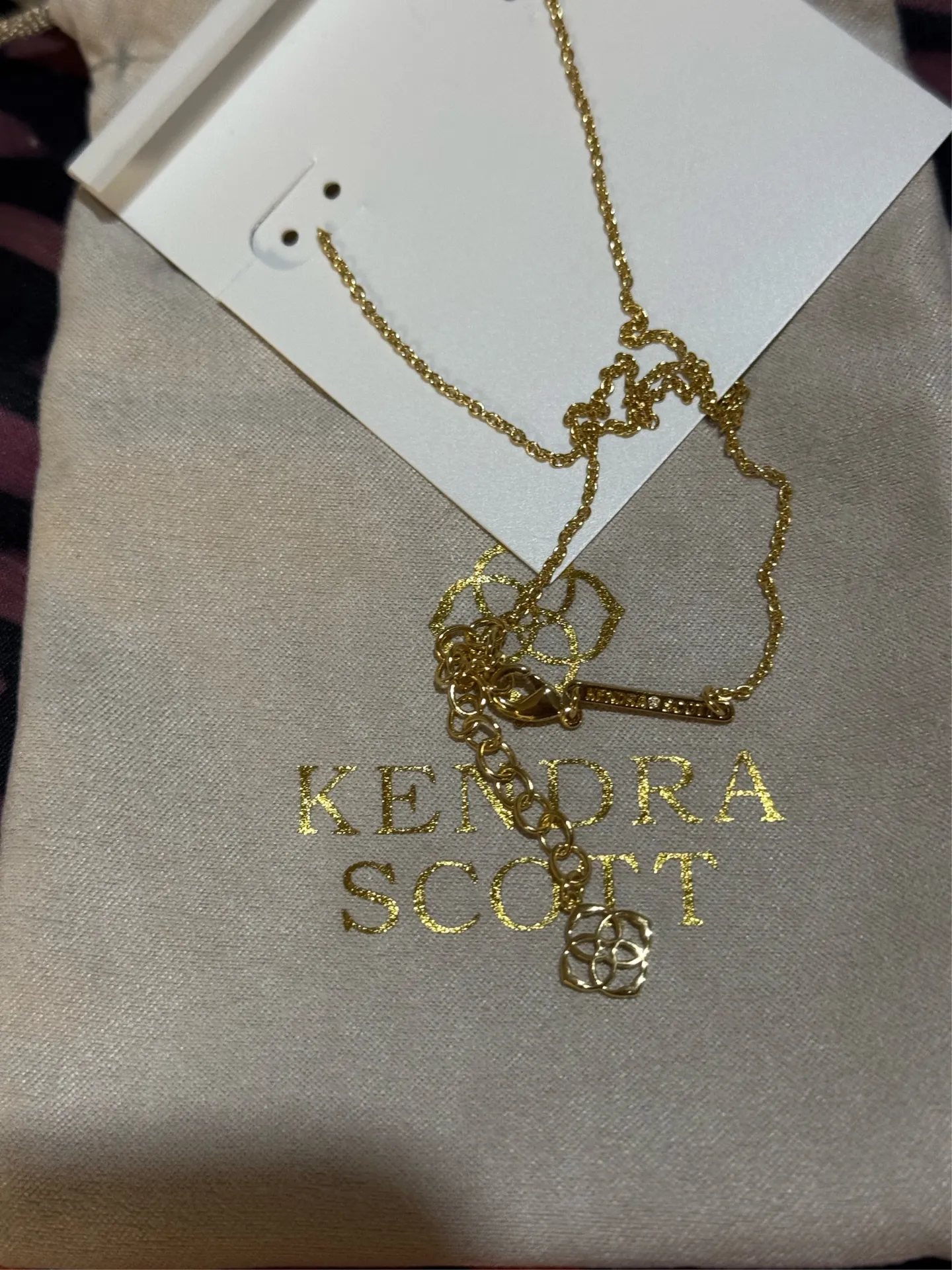 KENDRA SCOTT Rose Pink Opal Ari Heart Gold Pendant Necklace NWT $98 - Image 3