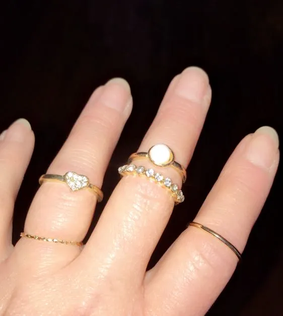 BRAND NEW 5pc BOHO KNUCKLE RING SET Gold - Image 7