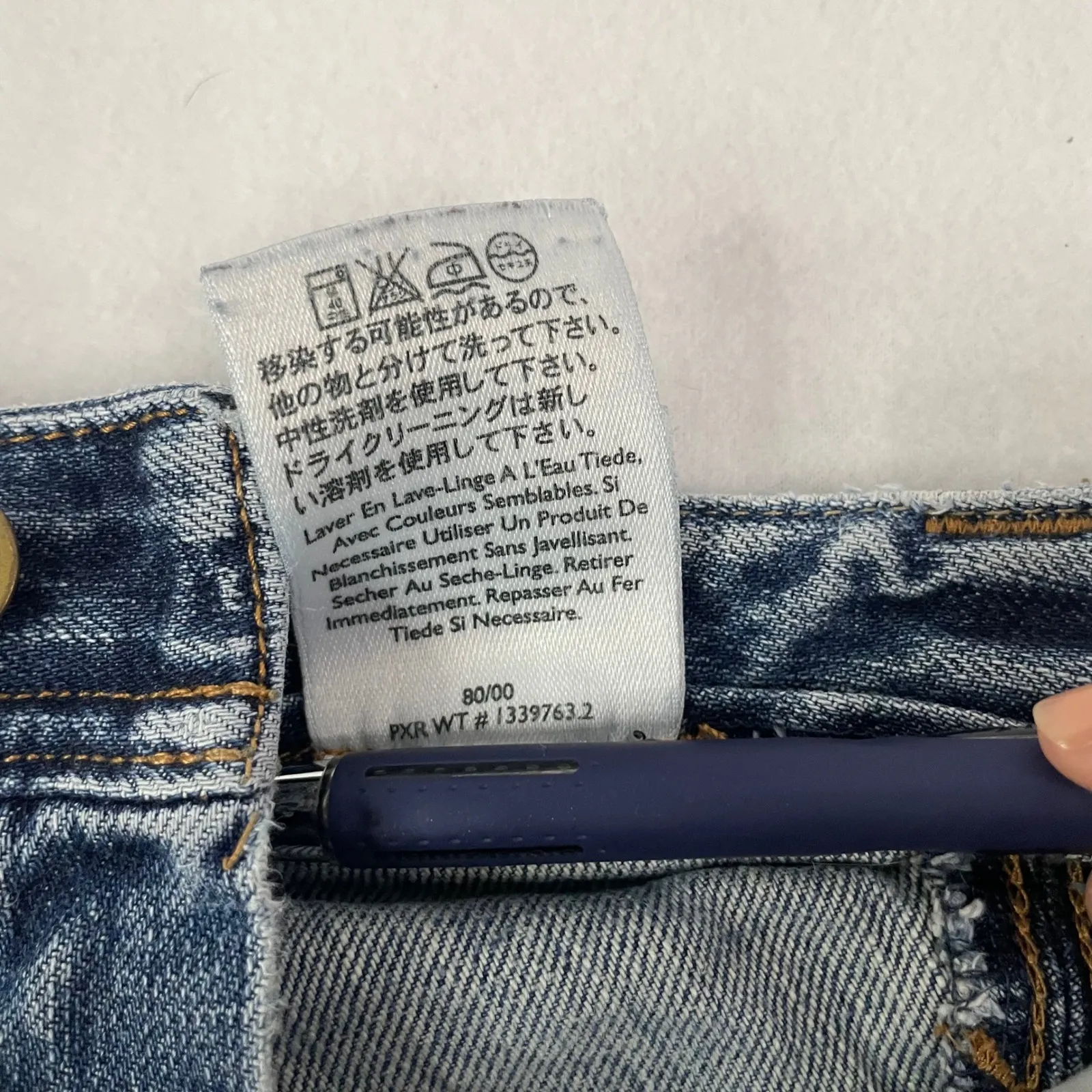 Eddie Bauer Denim‎ Skirt A-Line Pockets Casual Everyday Jean Skirt Sz 2 *FLAW - Image 9