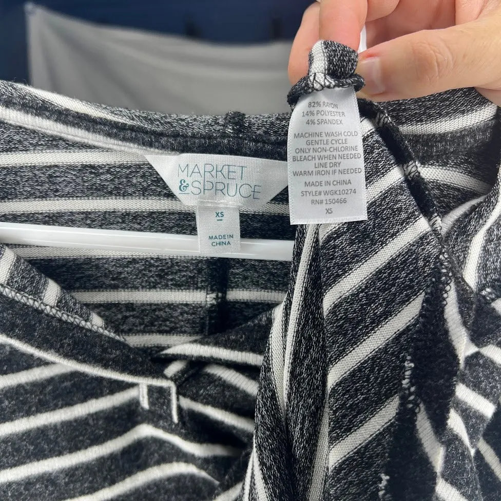 Market & Spruce (XS) Kallon Brushed Knit Striped Hooded Sweatshirt - Stitch Fix - Image 7