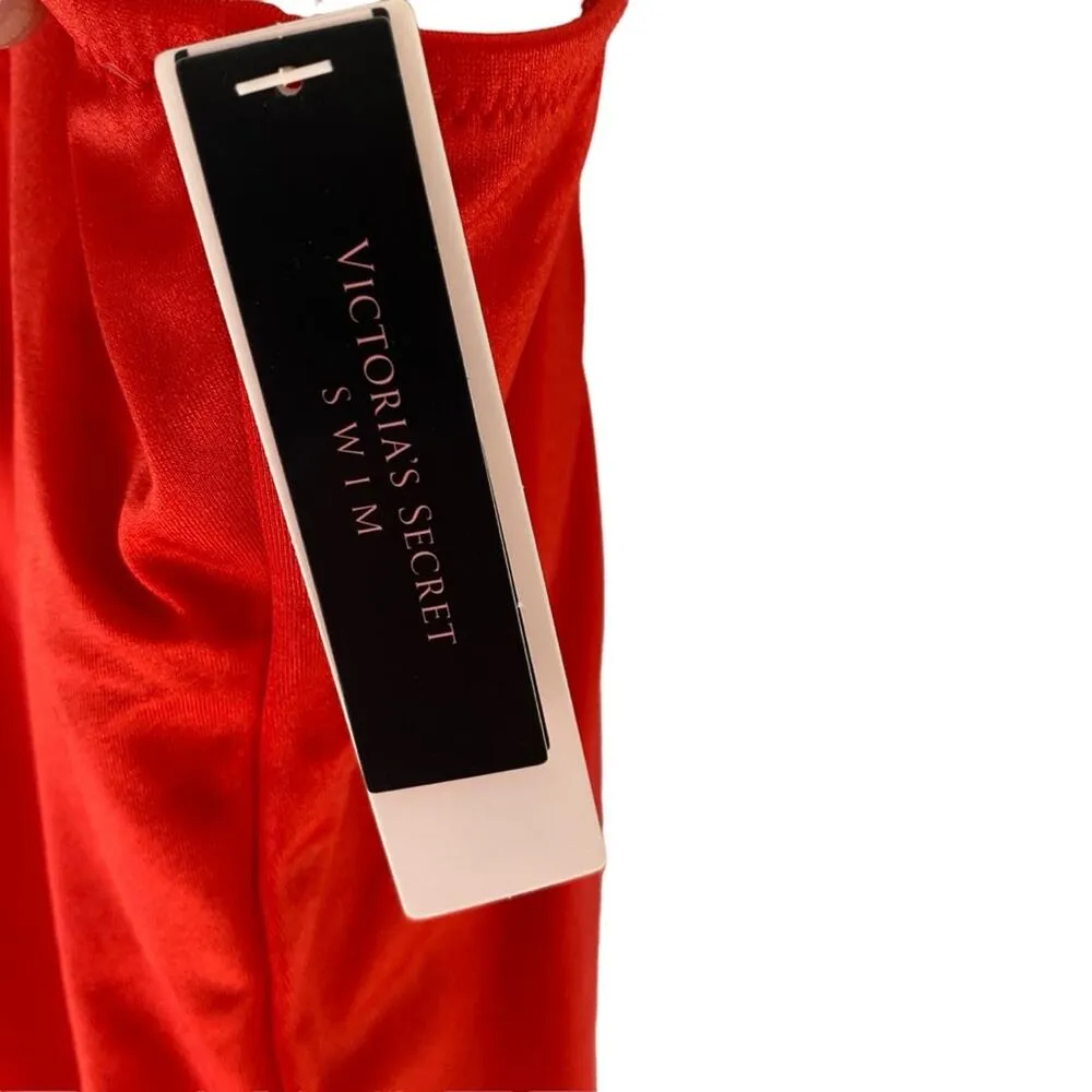 Victoria’s Secret Shine Red High Cut Sides One Piece Swimsuit NWTs size large - Image 5