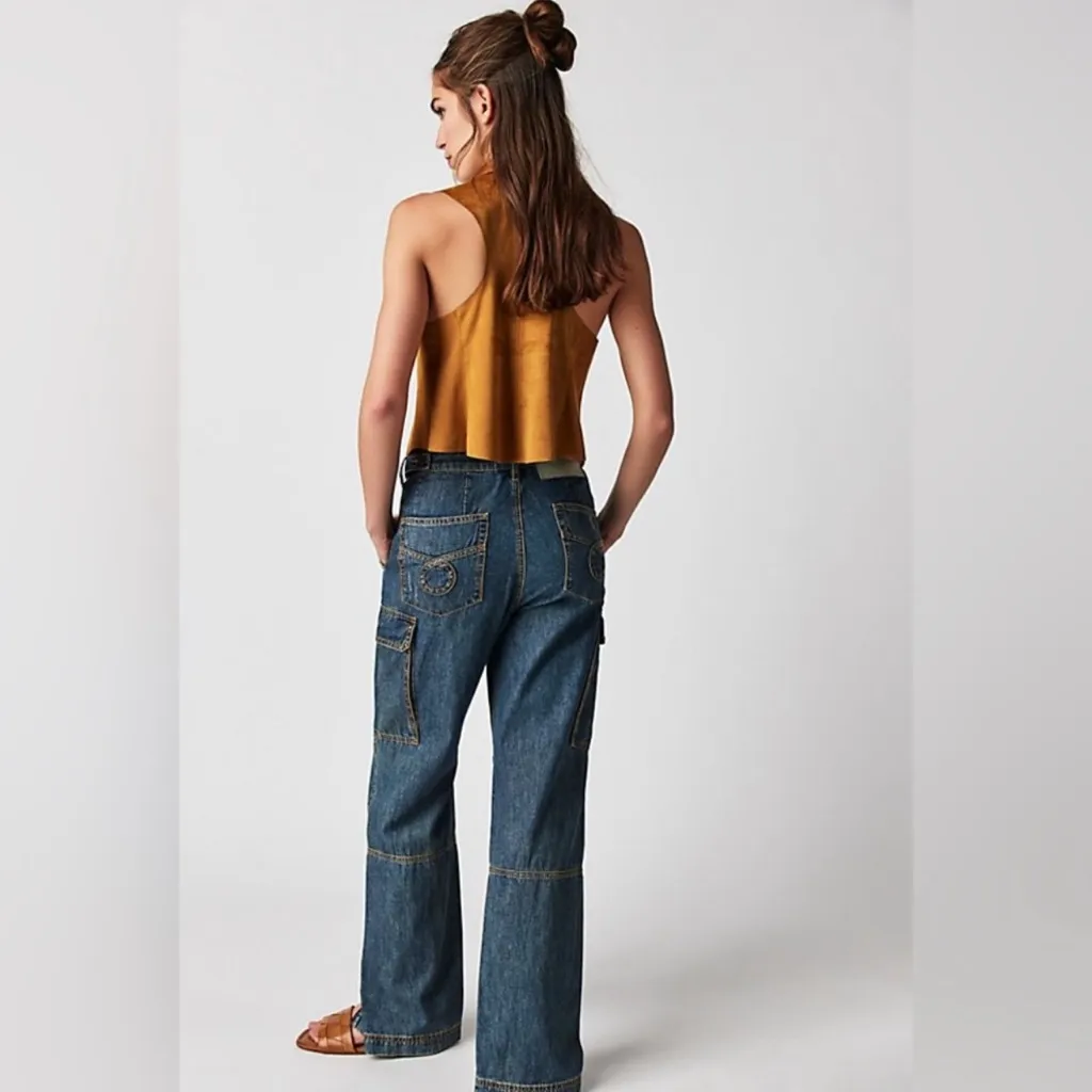 One Teaspoon Women’s Cargo Denim Jeans Size 0/25 - Image 2