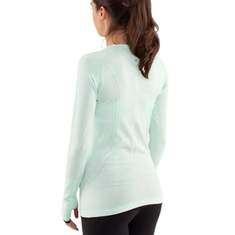 Run: Swiftly Tech Long Sleeve - Heathered Sea Mist size 2 - Image 2