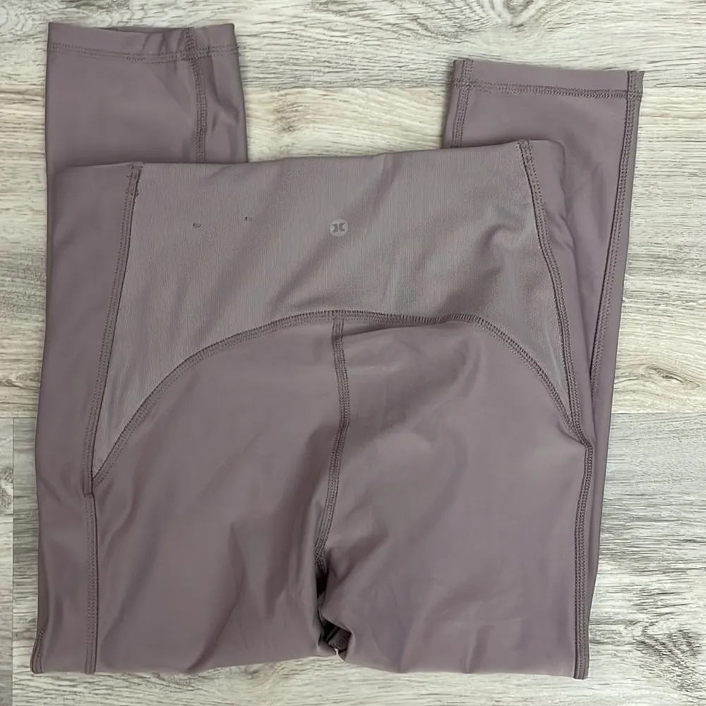 RBX Lavender High Waist Cropped Leggings with Back Inside Pocket Size Medium - Image 2