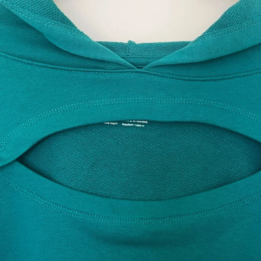 Xersion Everglade Teal Short Sleeve Hoodie - Image 2