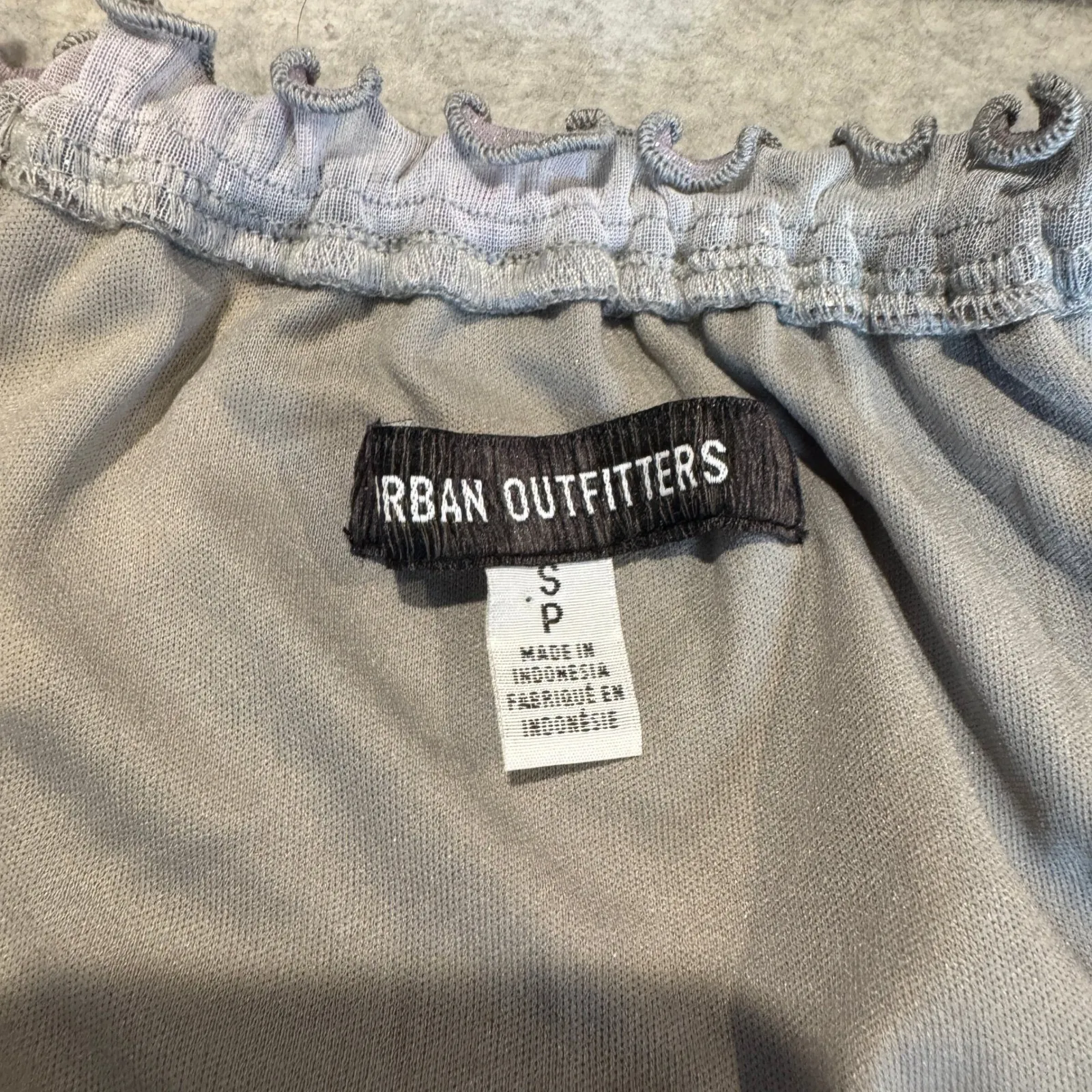 Urban Outfitters Babydoll Milkmaid Fairy Dress Womens Small Purple Silver - Image 12