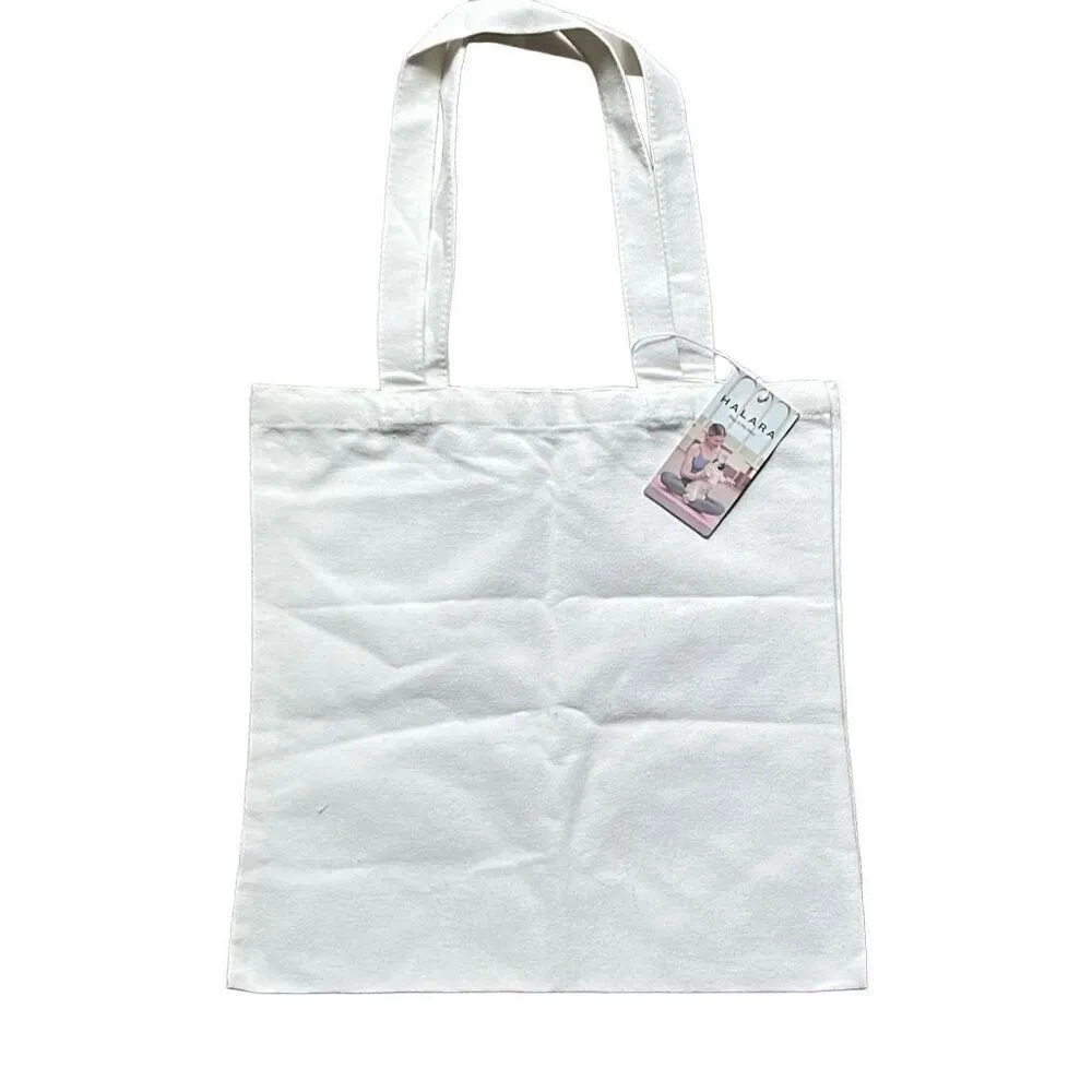 Halara That TikTok Brand Cream Green Play it My Way Tote Bag NEW - Image 3