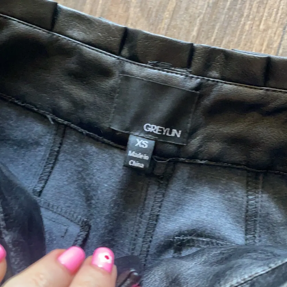 Greylin  Vegan Leather Jeans - Image 4