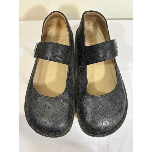 Women's Alegria Mary Jane Shoes Size 37 Black - Image 2