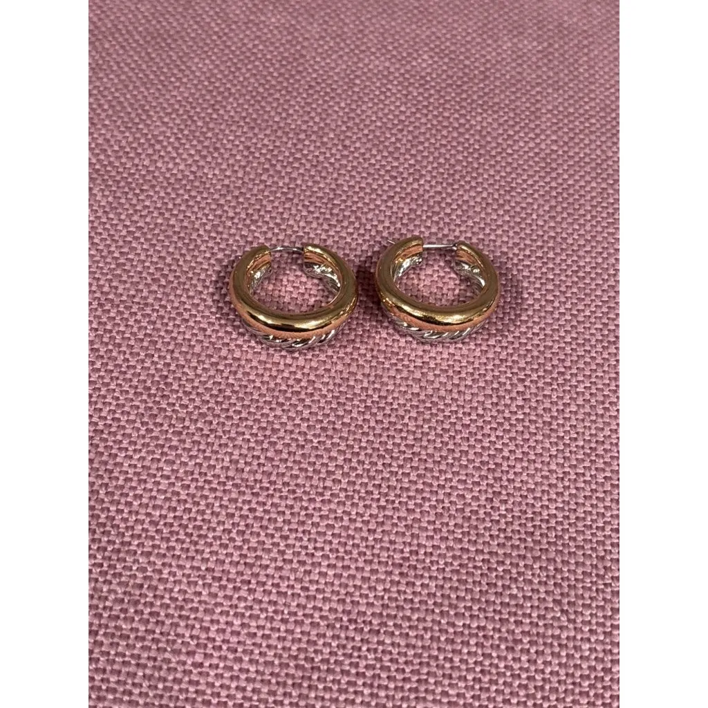 8 Other Reasons Spiral Huggie in Silver One Size Womens Hoops Earrings - Image 5