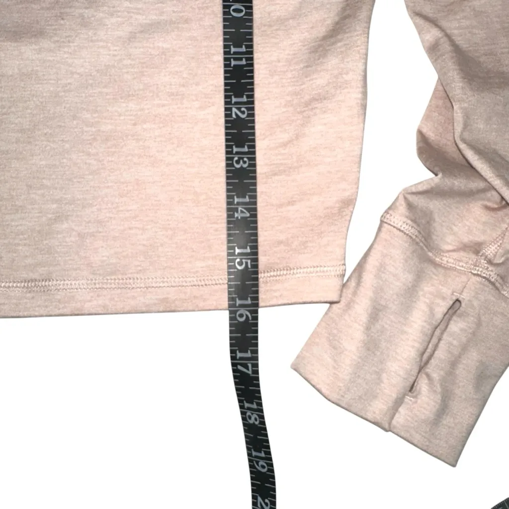 Offline by Aerie Mock Neck Long Sleeve Light Peach Color Crop Top LARGE - Image 6