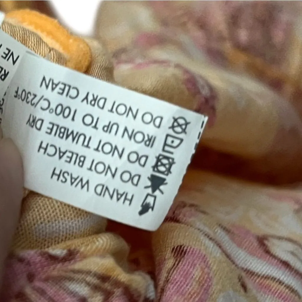 Poupette St Barth Triny Minidress Size M Floral Ruffle Smocked Waist Viscose - Image 9