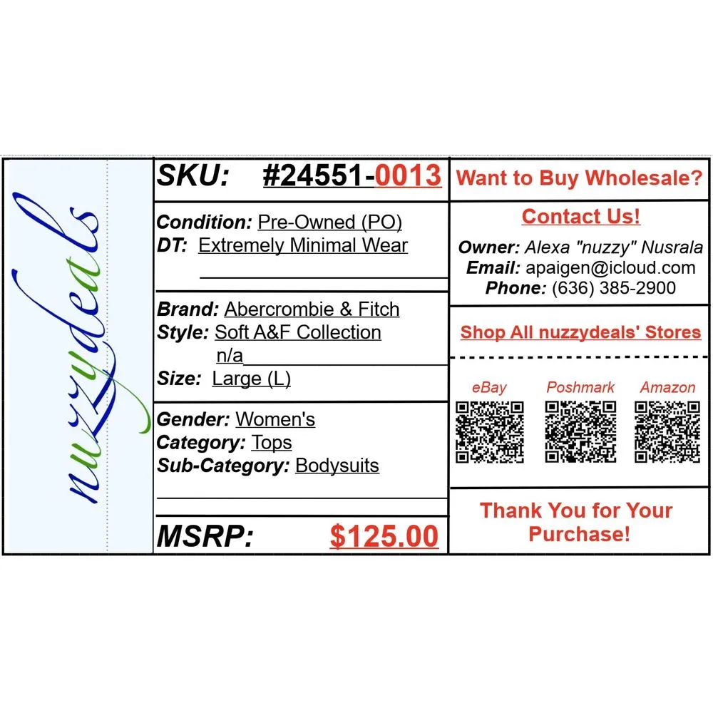 Womens Abercrombie & Fitch Soft AF Tan Nude Nylon Corset Bodysuit Top Size Large - Image 6