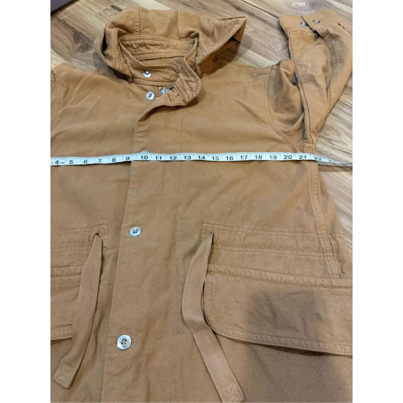 EVERLANE The Canvas Organic Cotton Parka jacket Coat size M - Image 7