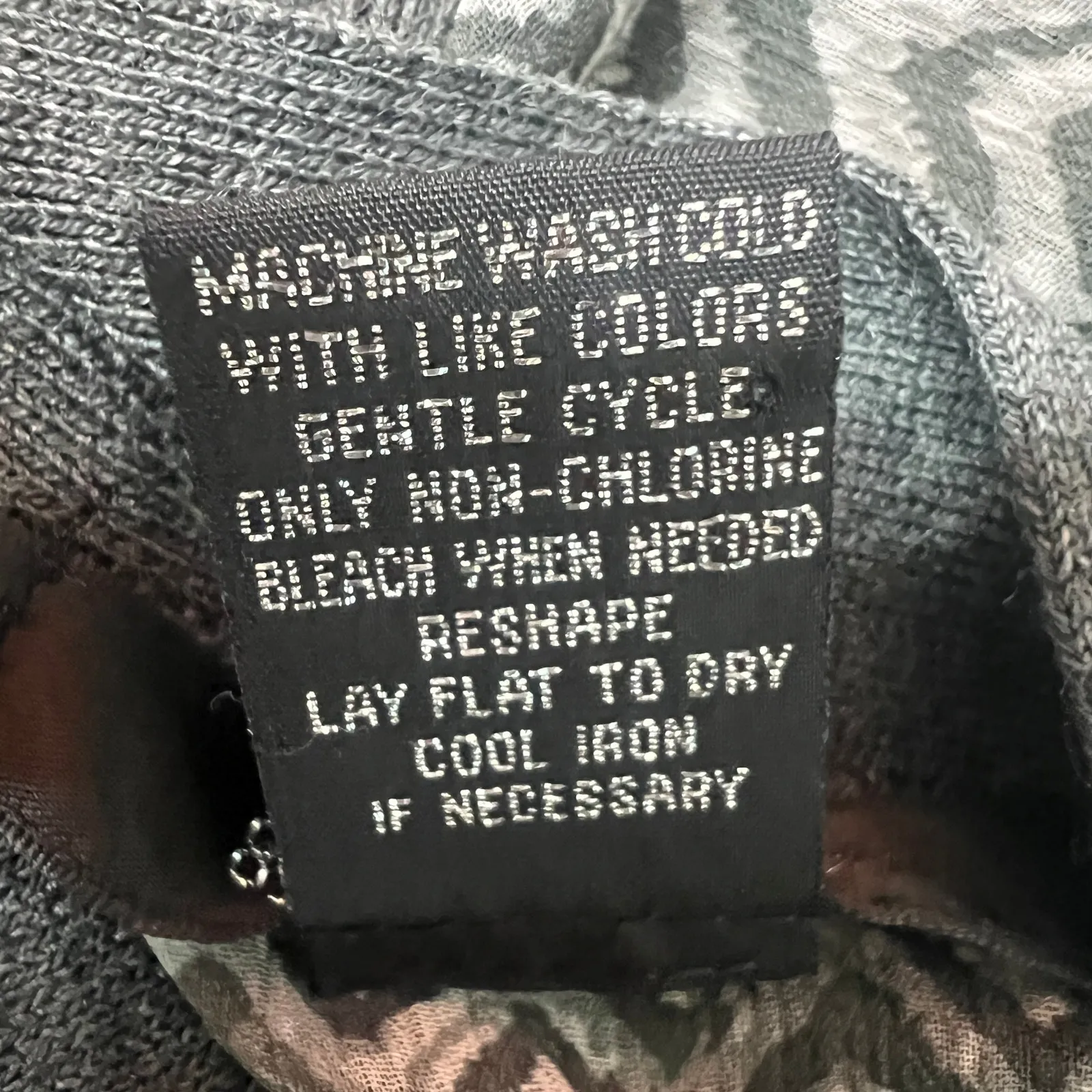 89th & Madison Womens Open Front Long Sleeve Knit Woven Cardigan Sweater Large Gray - Image 8