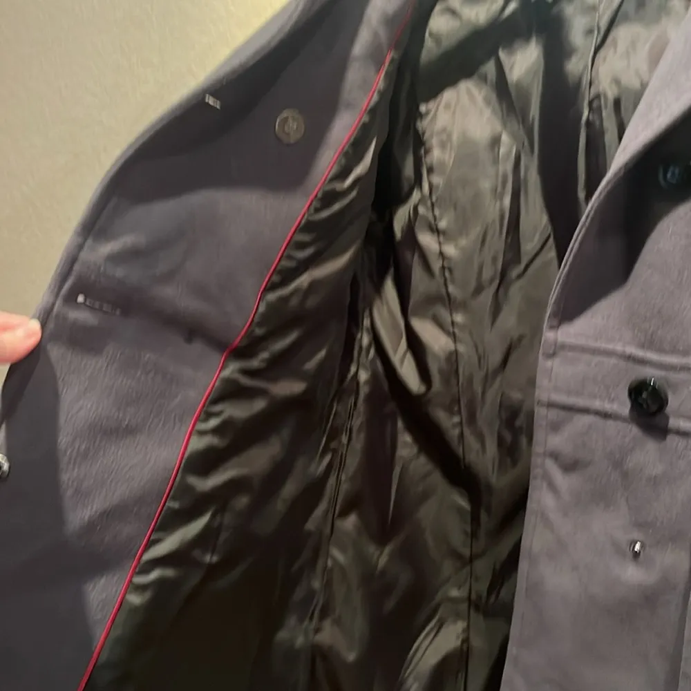 Metaphor Women’s Gray Pea Coat Size Small - Image 7