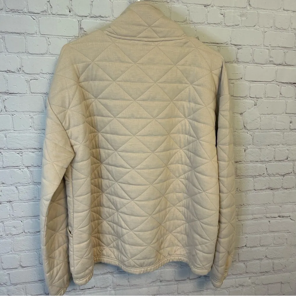 Avalanche Outdoor Supply Co ladies cream quilted 1/4 zip pullover size XL - Image 5