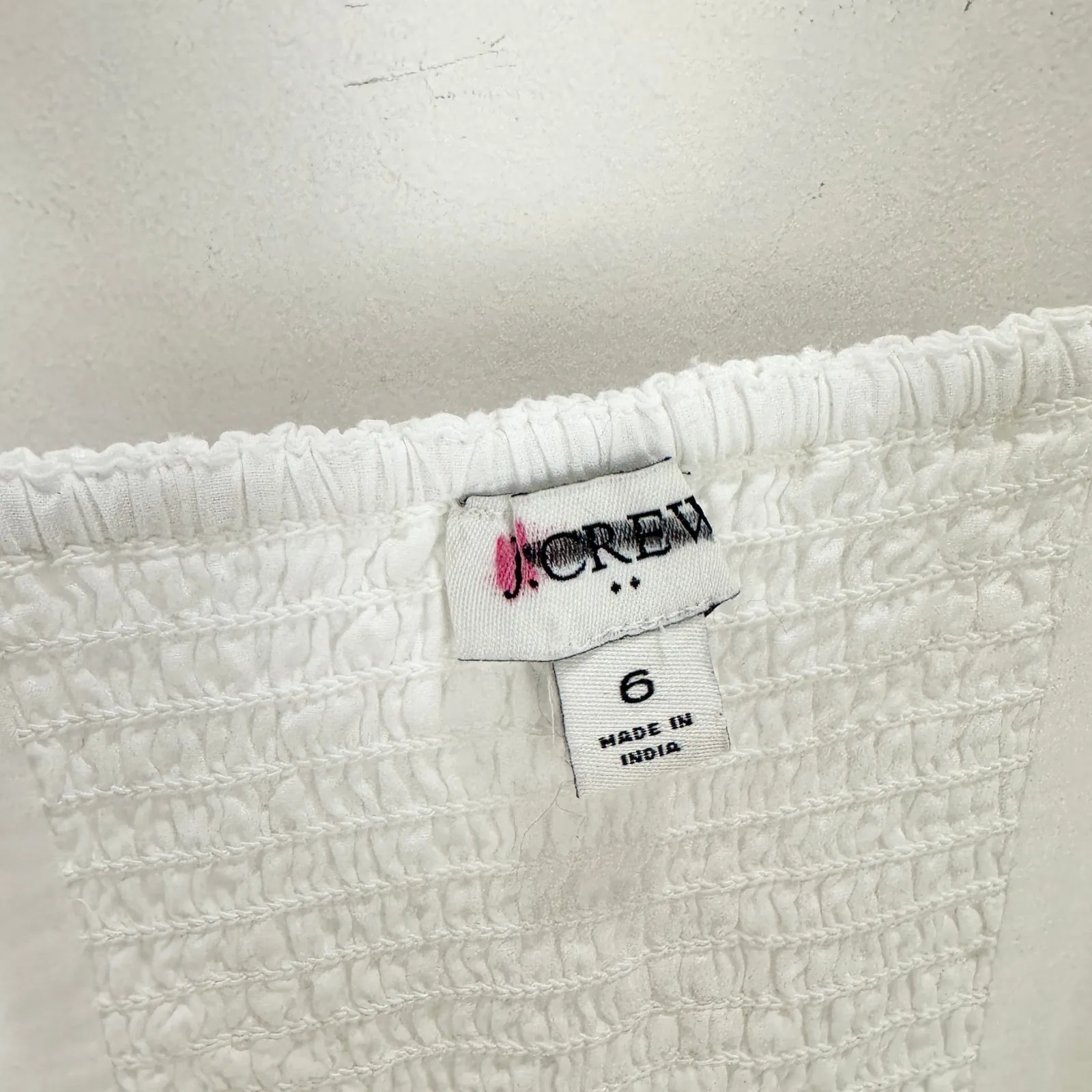 NEW J.Crew Eyelet Midi Dress Cotton Cottagecore Pockets Retro A Line White US 6 - Image 8