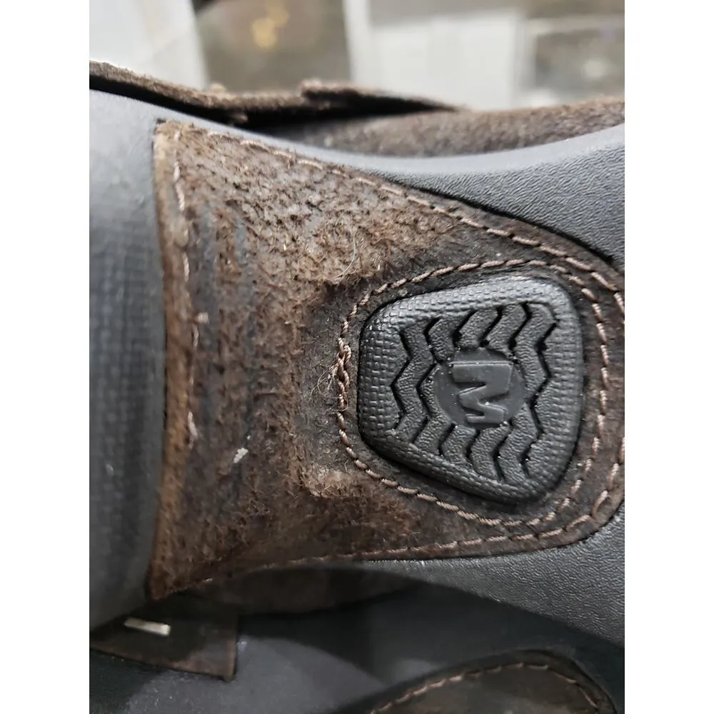 Espresso Merrell Ankle Boots Women's 6 Brown Suede Leather Round Toe Side Zipper - Image 7