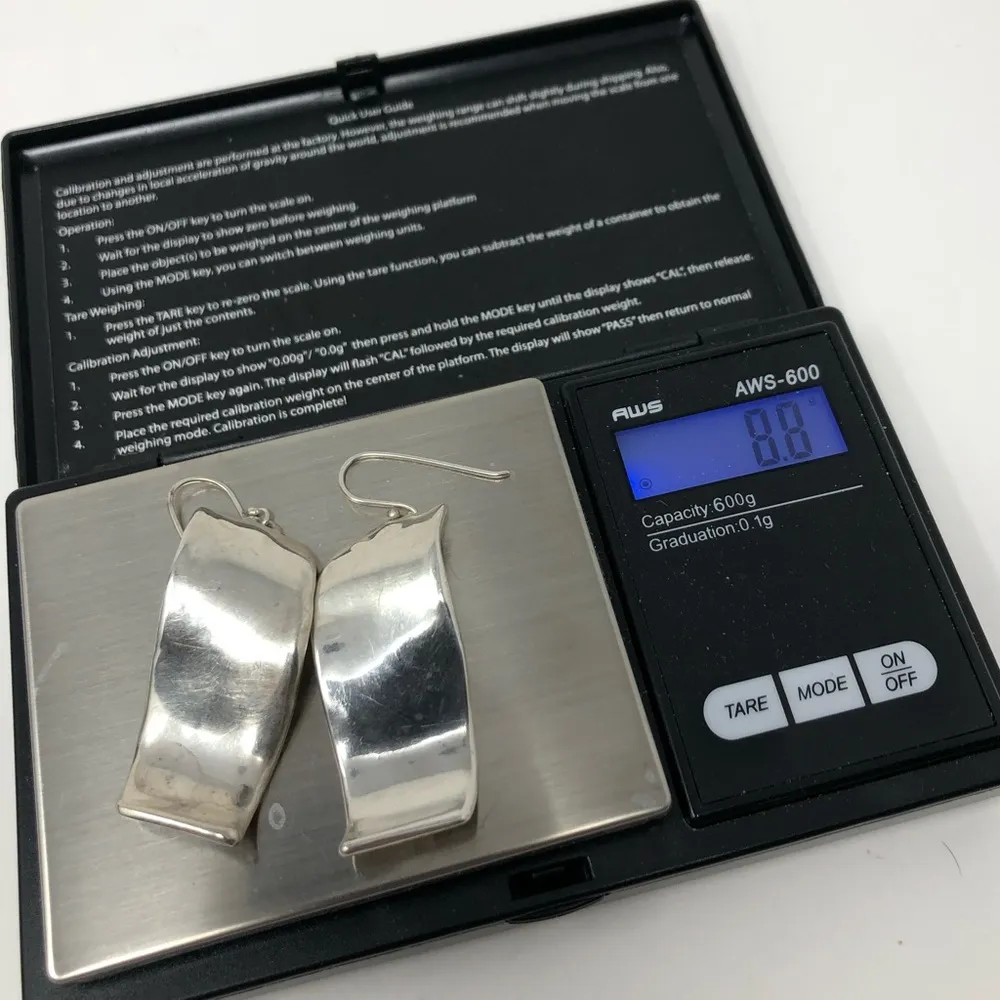 Catch the 🌊 Sterling cool, wavy earrings, 8.8g - Image 16