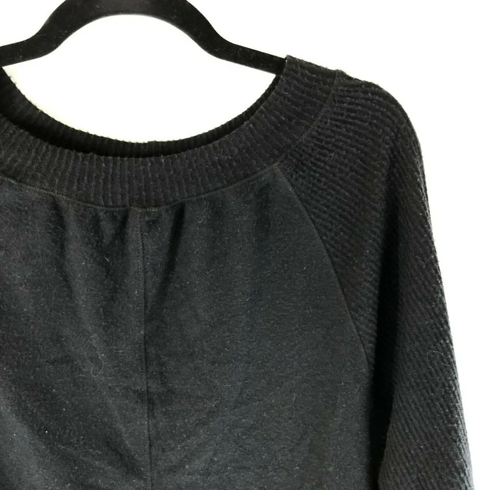 Treasure & Bond Womens Sweater Ribbed Knit Scoop Neck Black Size XS - Image 2