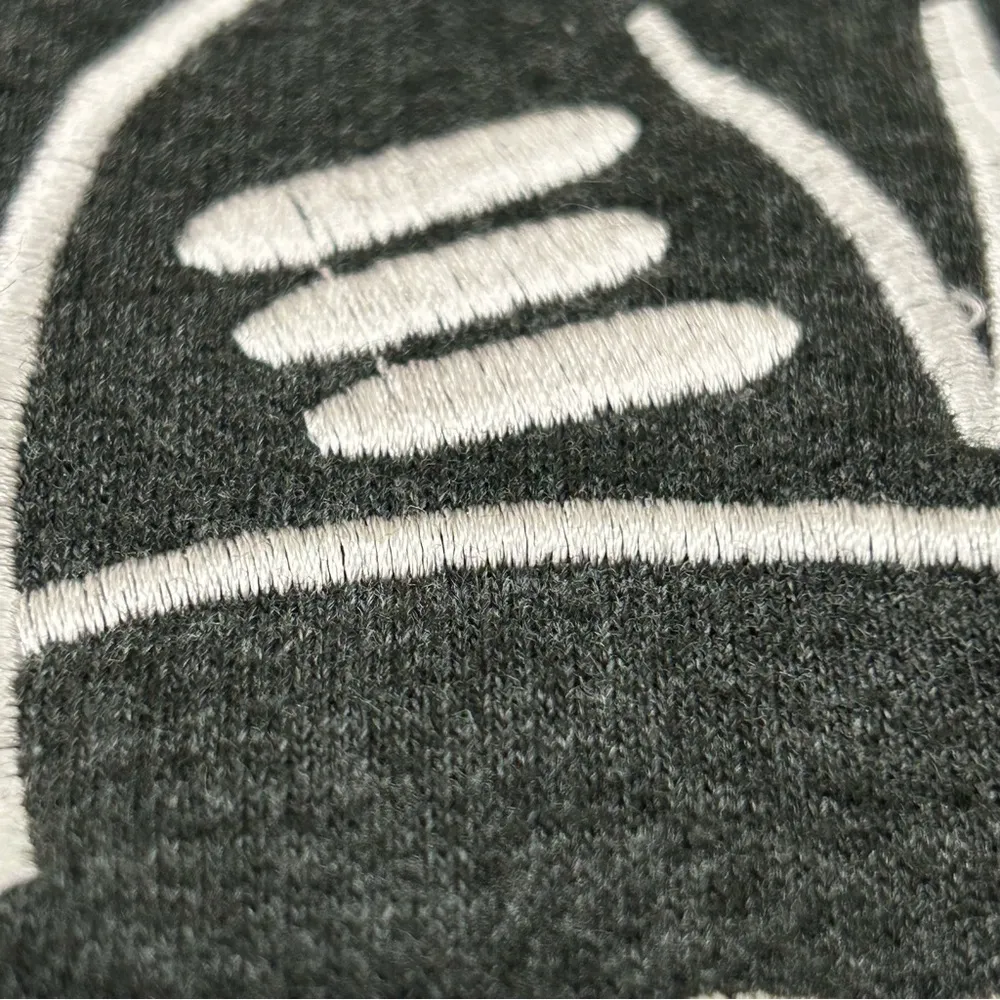 NOLA New Orleans French Quarter Louisiana Gray Full Zip Hoodie Sweatshirt Size S - Image 3