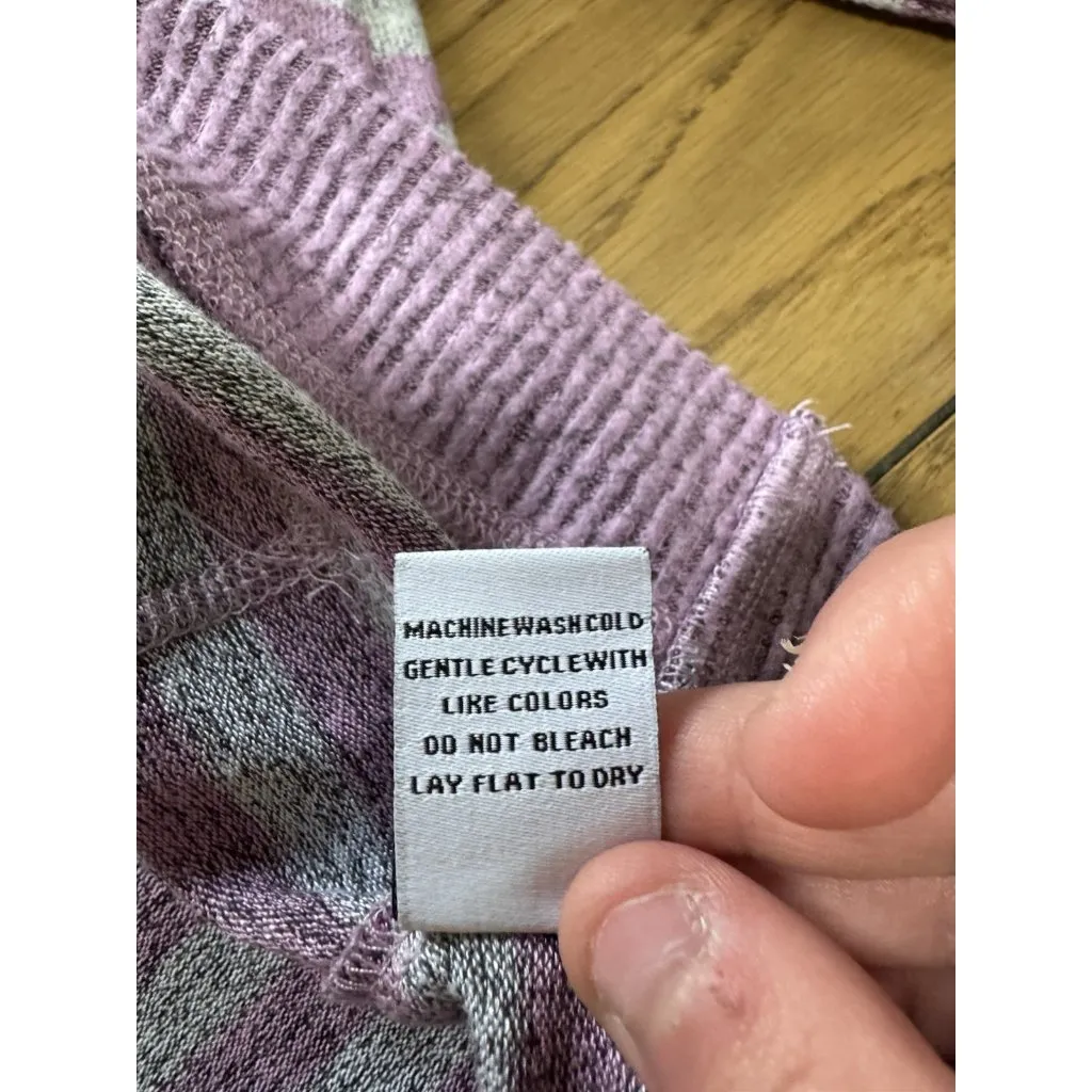 Habitat Clothes To Live In Sweater Women Size Small Soft Knit Pullover Stretch Purple - Image 10