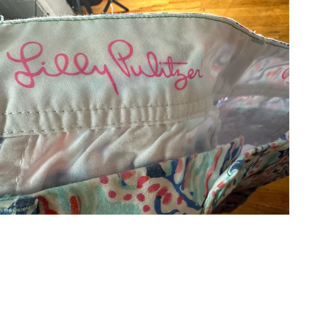 Lilly Pulitzer Colorful‎ Printed Walsh Shorts Summer Beach Casual Wear - Image 4