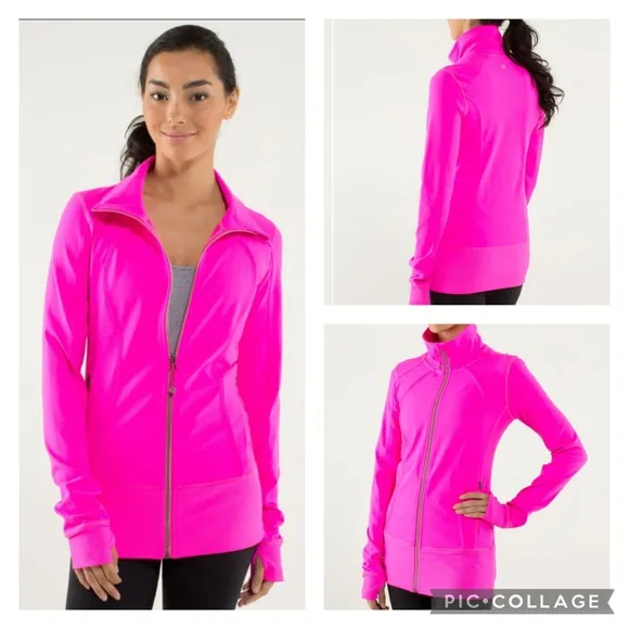 Lululemon  Nice Asana Jacket in Raspberry Glo Light - Image 2
