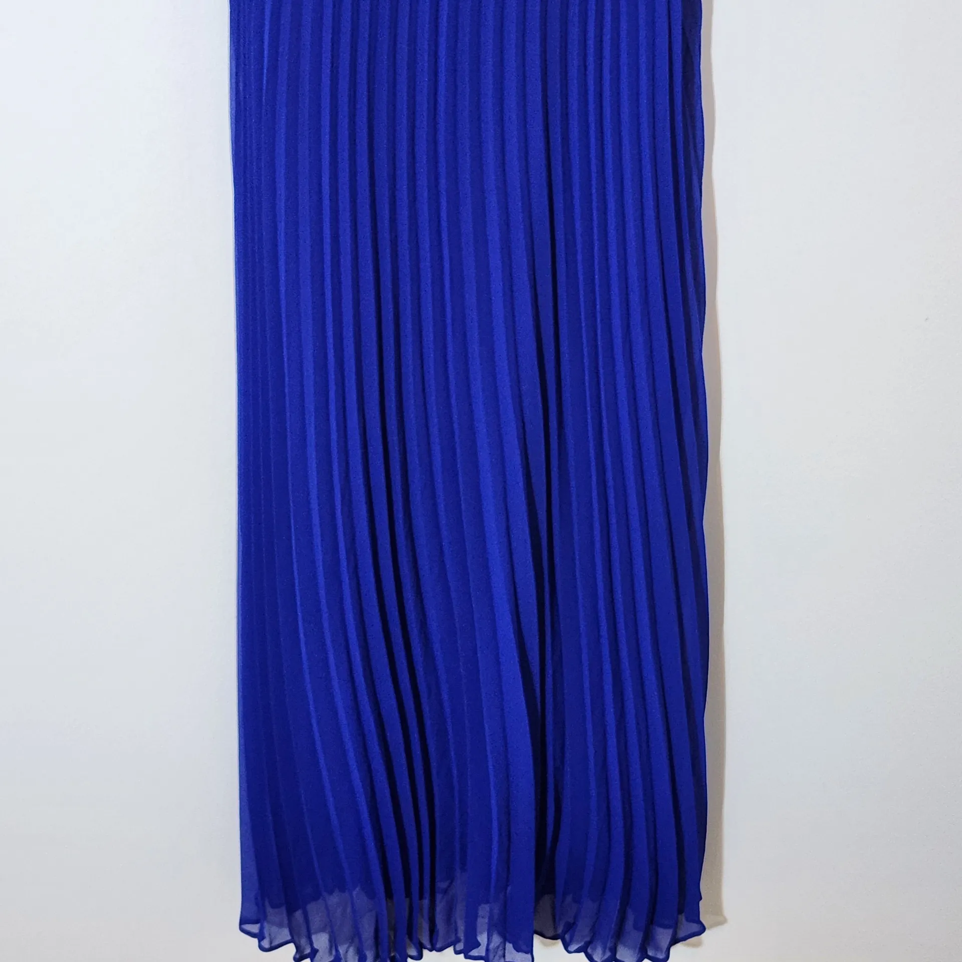 Sangria Sleeveless Blue Maxi Dress with Pleated Skirt Size 6 NWT - Image 5