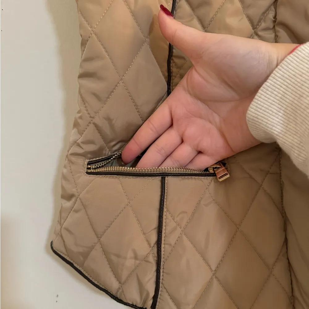 Quilted vest Brown Size M - Image 2